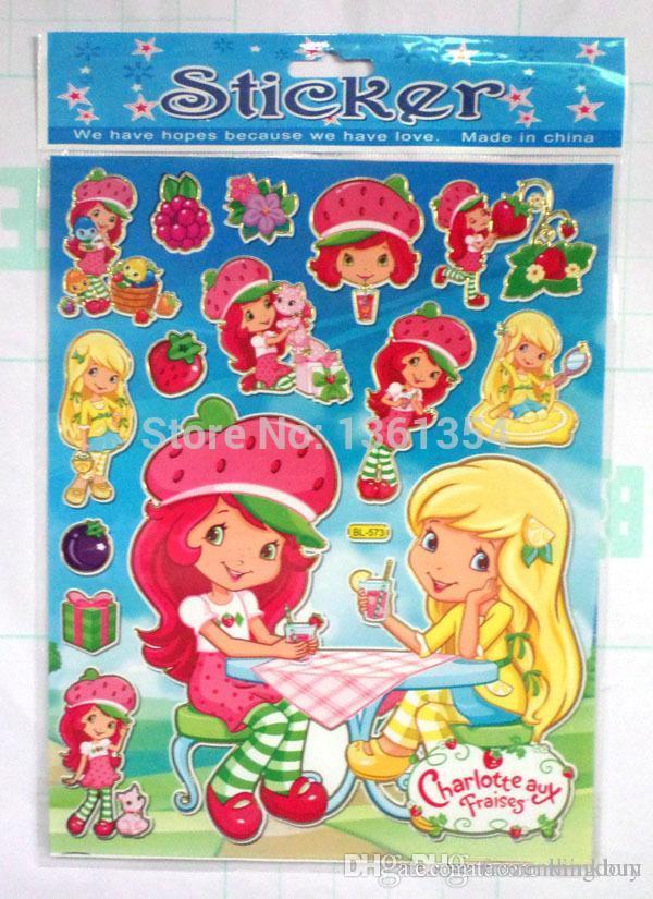 Strawberry Shortcake Cartoon Stickers - 600x825 Wallpaper 