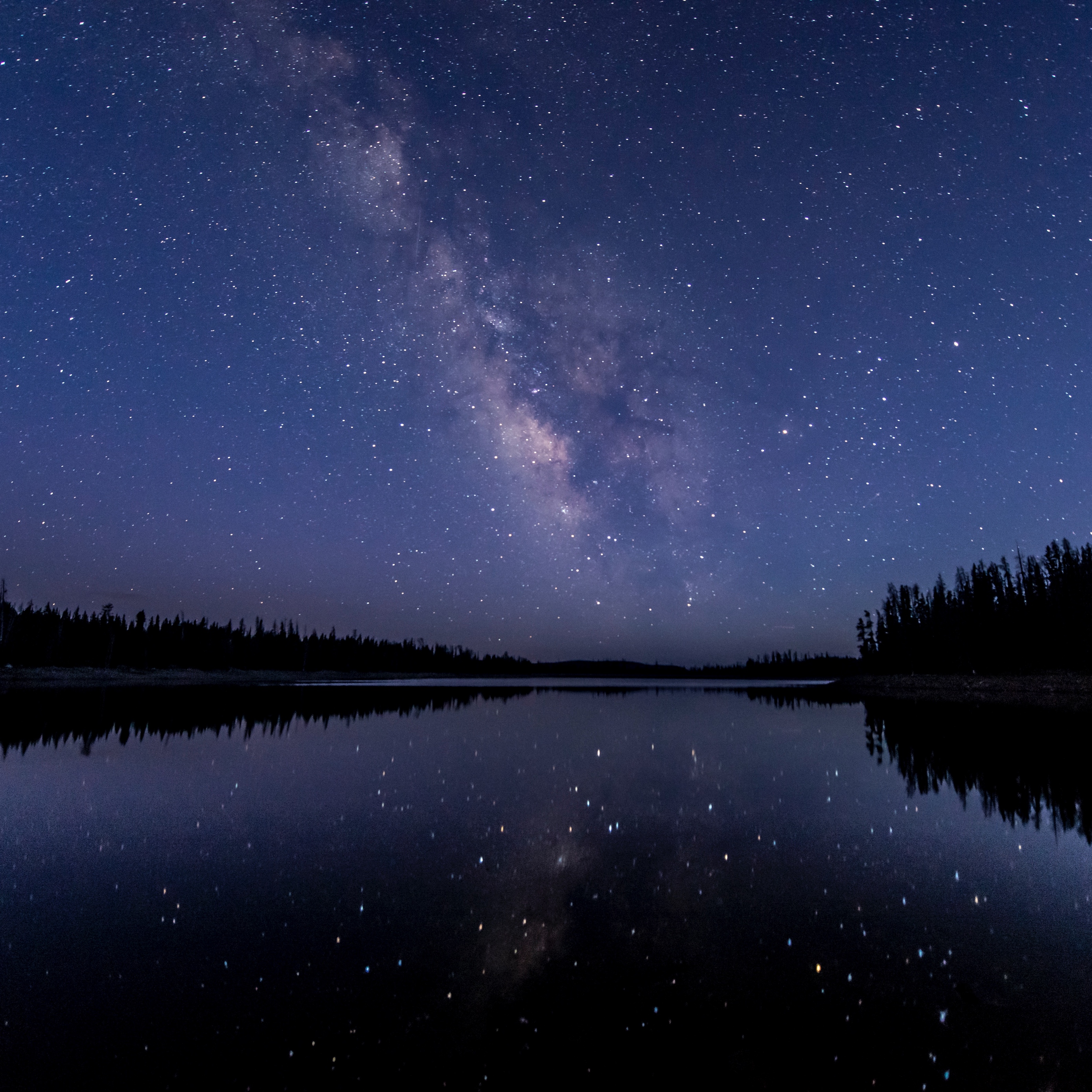 Wallpaper Night Sky, Stars, Starry Sky - Starry Sky Over Water - HD Wallpaper 
