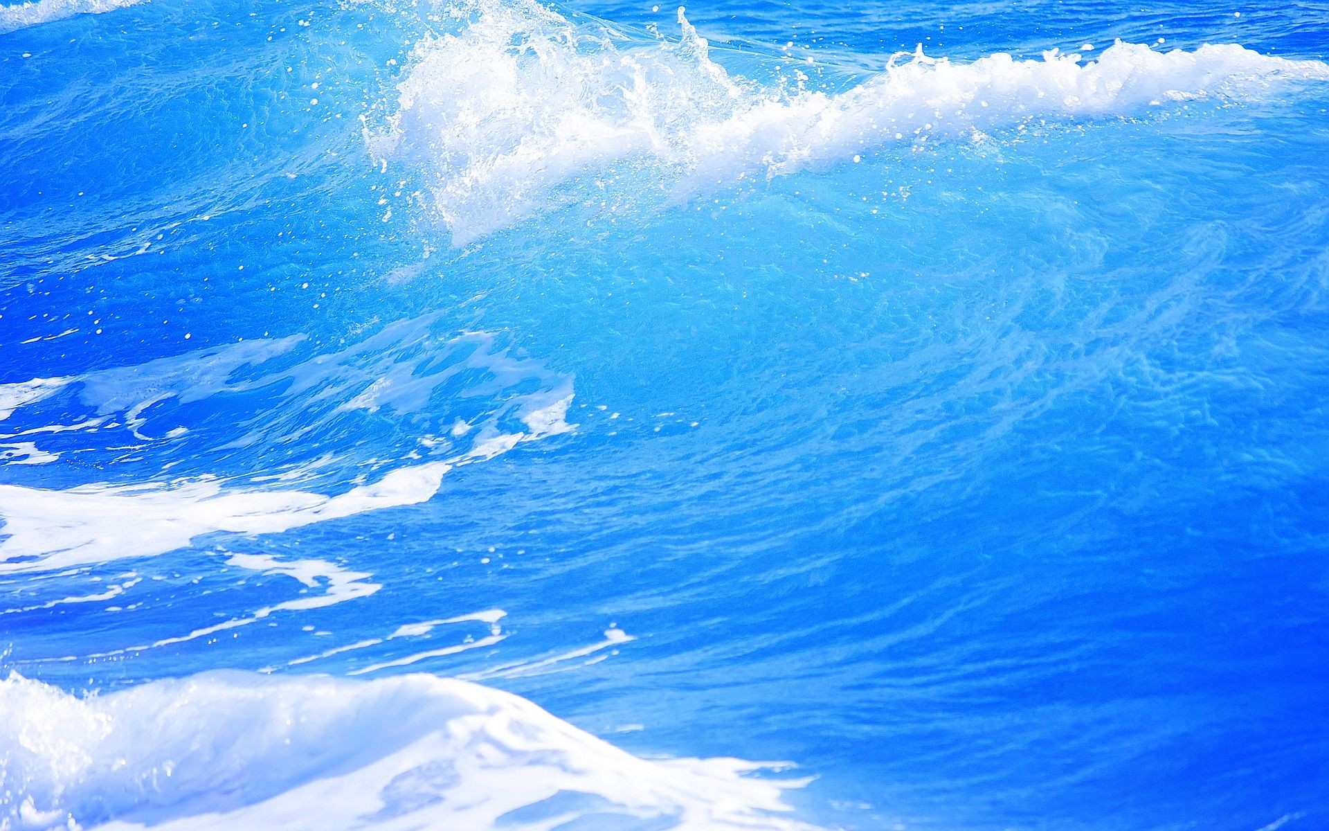 1920x1200, Hd Wallpaper Â - Blue Ocean Wave Background - HD Wallpaper 