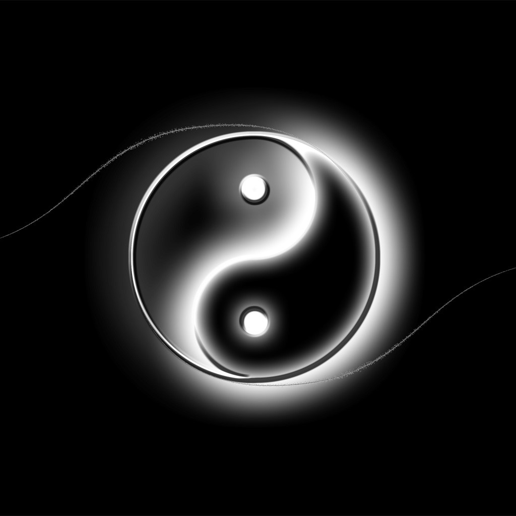 Cool Ipad Wallpapers - Yin And Yang - HD Wallpaper 