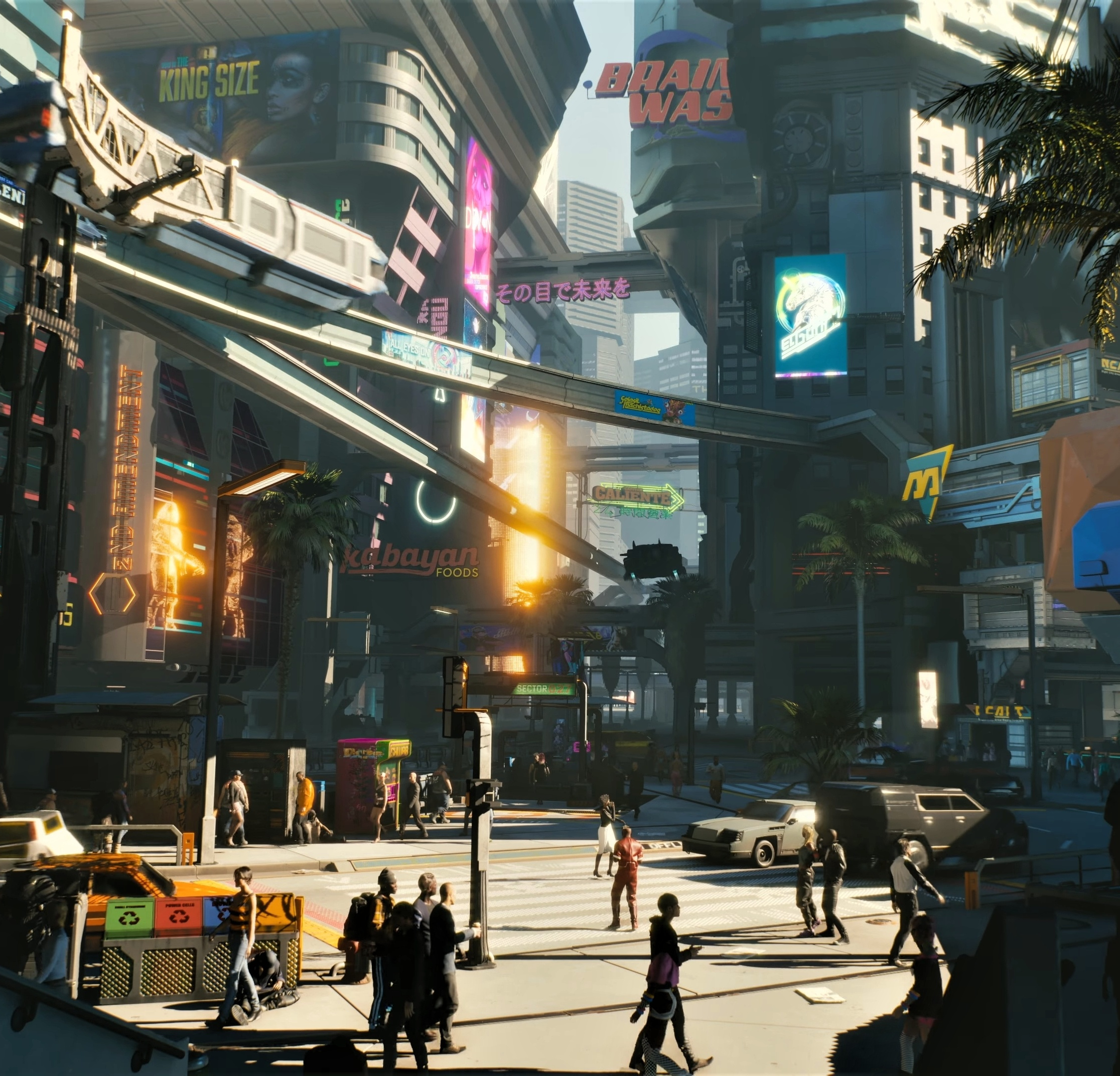 Modern City, Cyberpunk 2077, 2018, Wallpaper - Cyberpunk 2077 - HD Wallpaper 