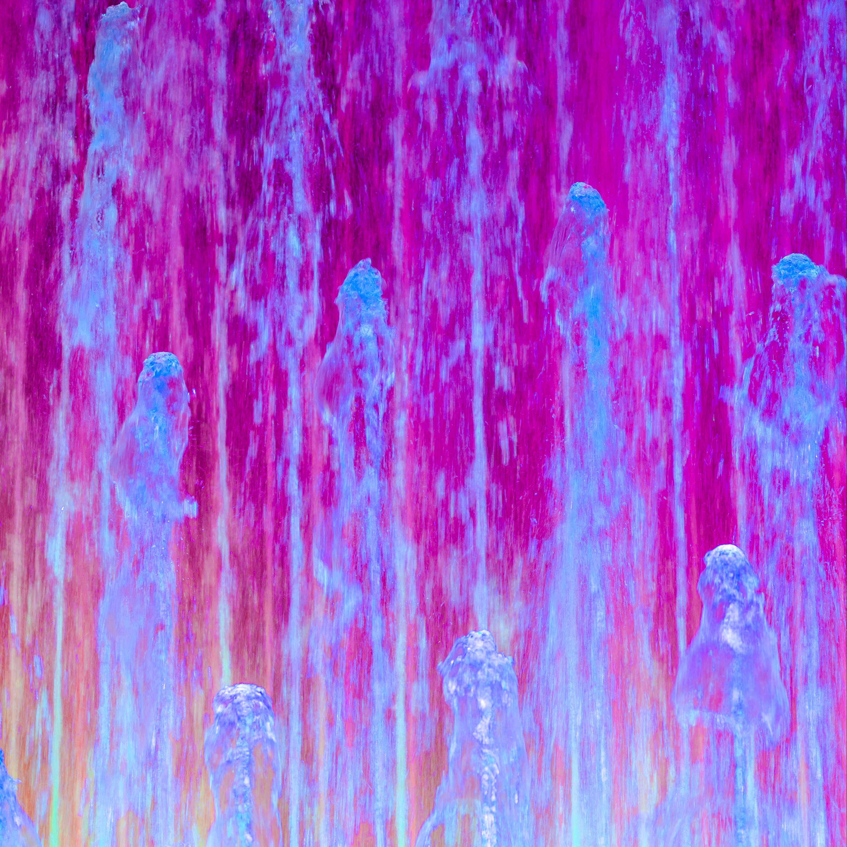 Wallpaper Fountain, Jets, Water, Lights, Pink - 1080p Pink Water - HD Wallpaper 
