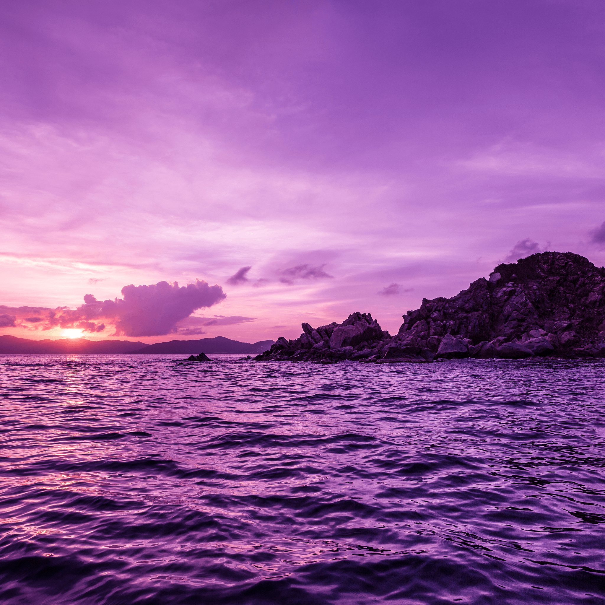 Beautiful Wallpapers For Ipad Air - Island In The Water At Sunset - HD Wallpaper 