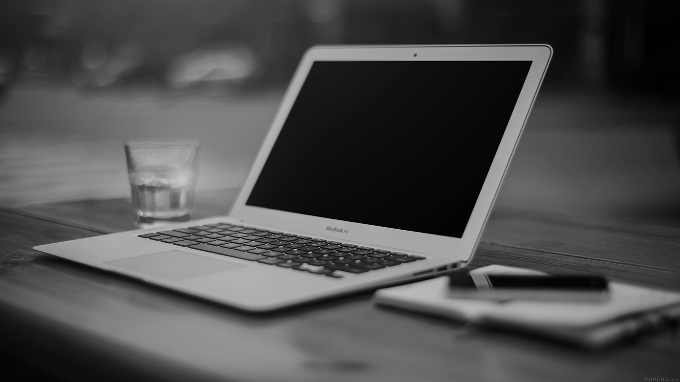 Macbook X Black And White - HD Wallpaper 