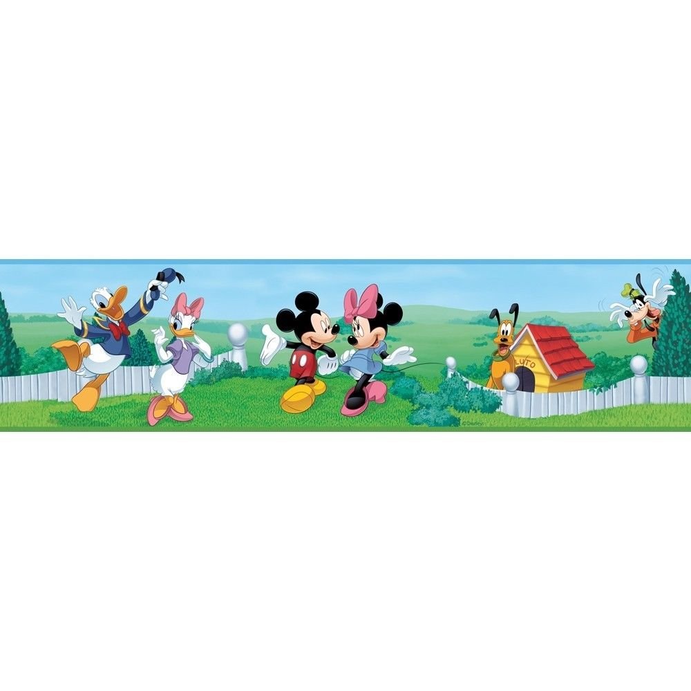 Wall Border Mickey Mouse - HD Wallpaper 