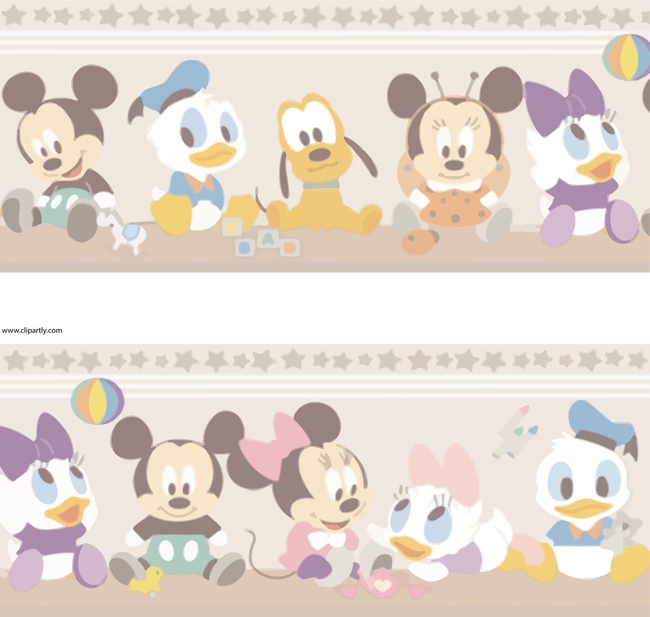 Disney Official Disney Baby Mickey Minnie Mouse Childrens - Disney Baby Wall Border - HD Wallpaper 