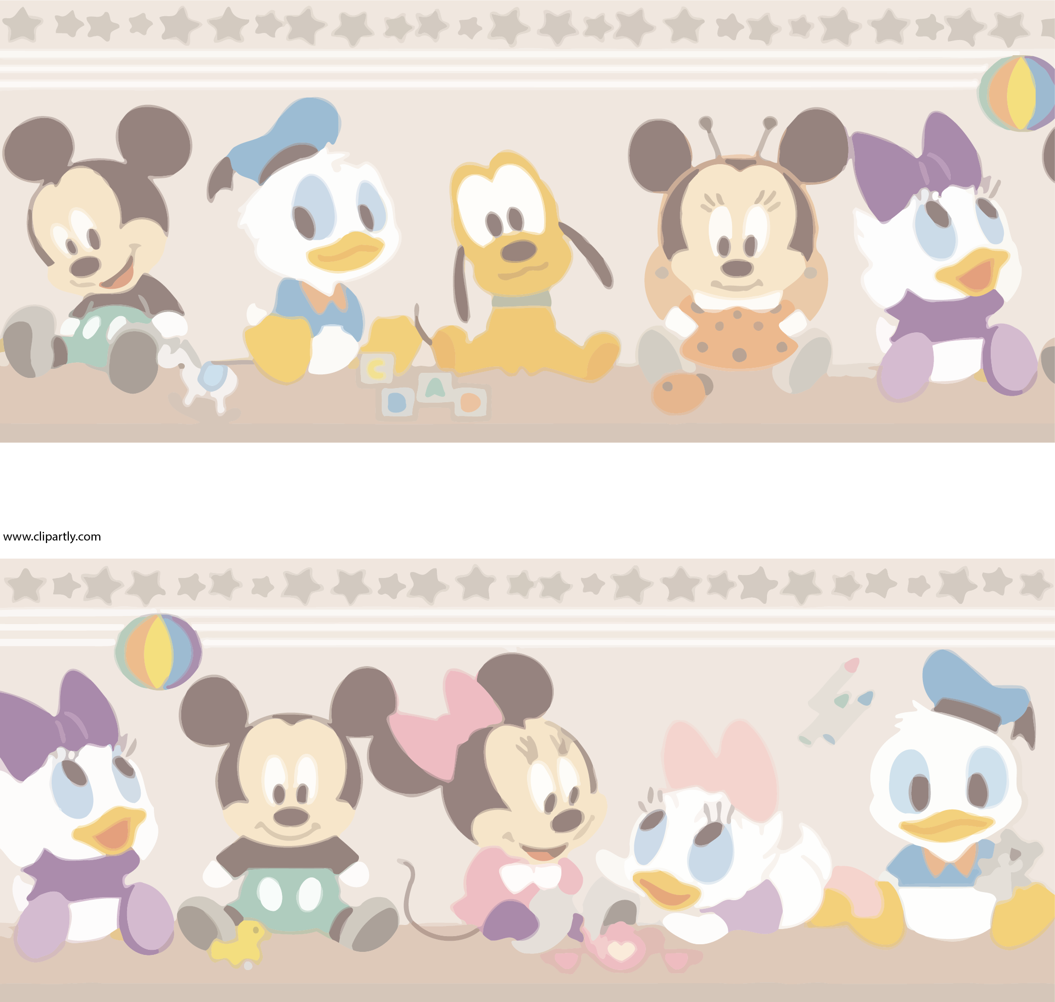 Disney Official Disney Baby Mickey Minnie Mouse Childrens Disney Baby Wall Border 84x1978 Wallpaper Teahub Io