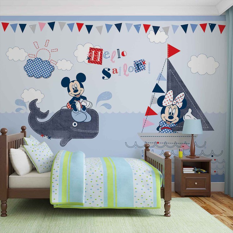 Disney Mickey Mouse Wallpaper Mural - Wallpaper - HD Wallpaper 
