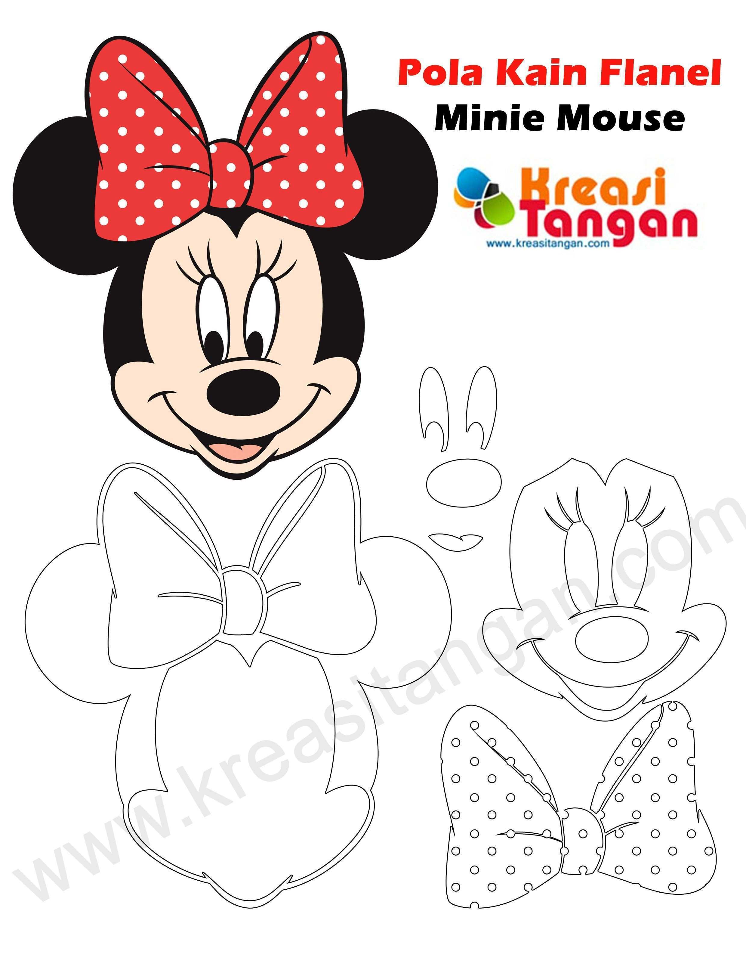 Minnie Mouse Face Template