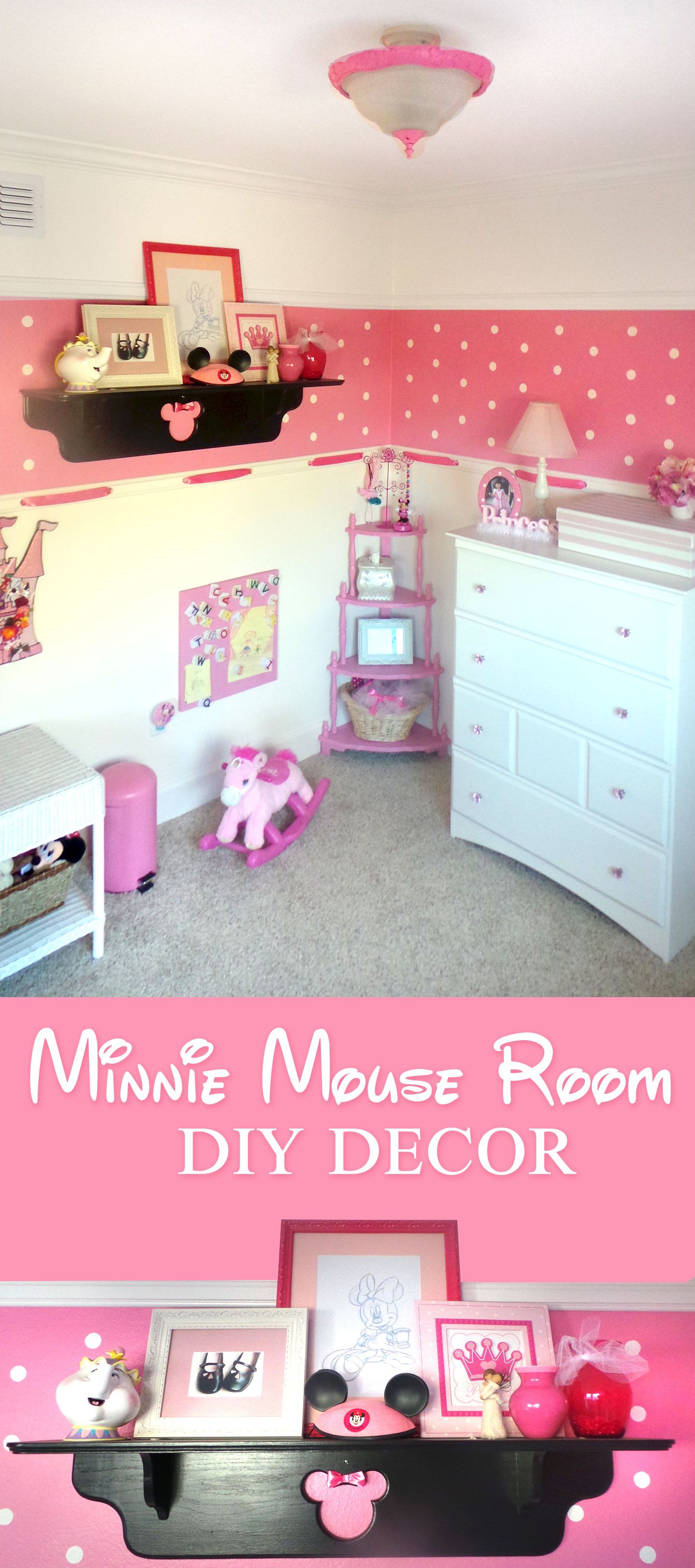 Minnie Mouse Girl Room - HD Wallpaper 