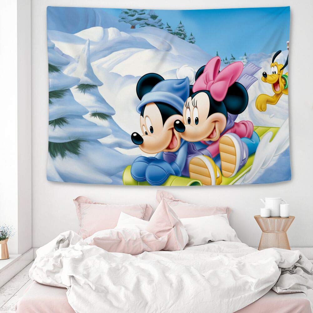 Mickey Mouse Winter - HD Wallpaper 