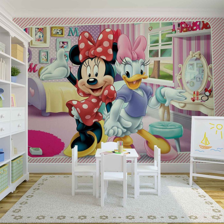 Disney Minnie Mouse Wallpaper Mural - Disney Minnie Mouse Daisy - HD Wallpaper 