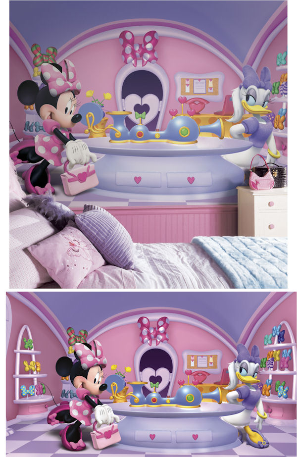 Minnie Mouse Bedroom Murals - HD Wallpaper 