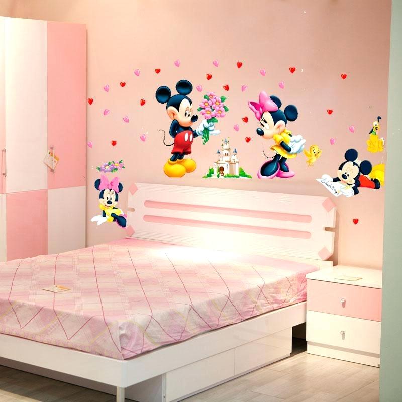 Minnie Mouse Wall Stickers Mickey Mouse Wall Stickers - Baby Bedroom Wall Art - HD Wallpaper 