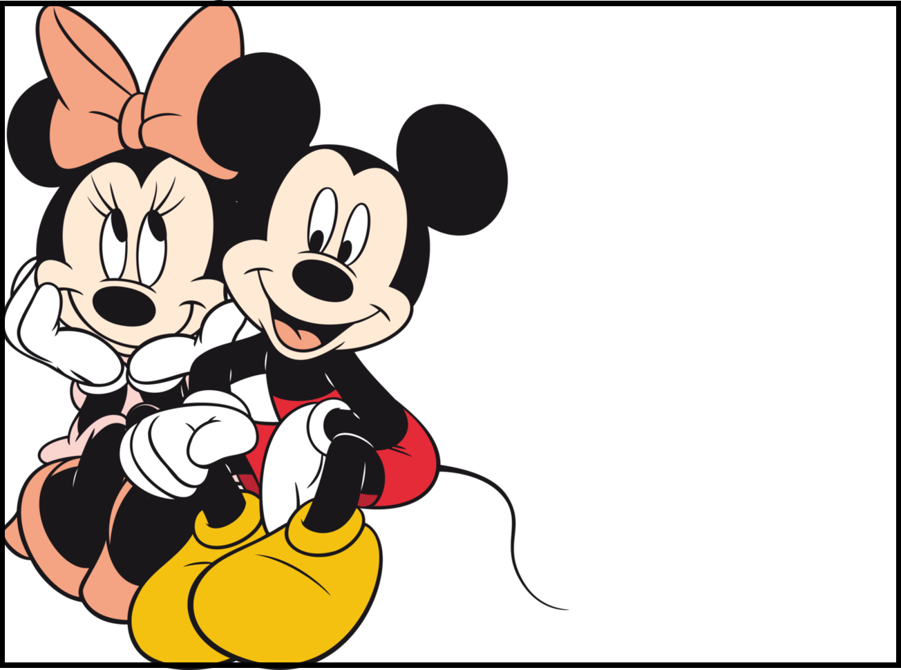 Min - Minnie Mouse Y Mickey Mouse - HD Wallpaper 