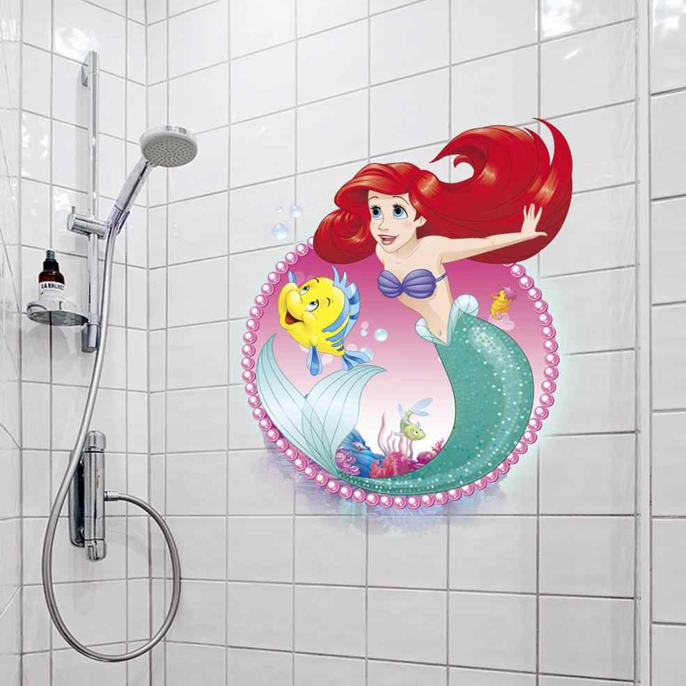Mermaid Mickey Mouse Children S Furniture Wall Stickers - Moñitos De Vinil De La Sirenita - HD Wallpaper 