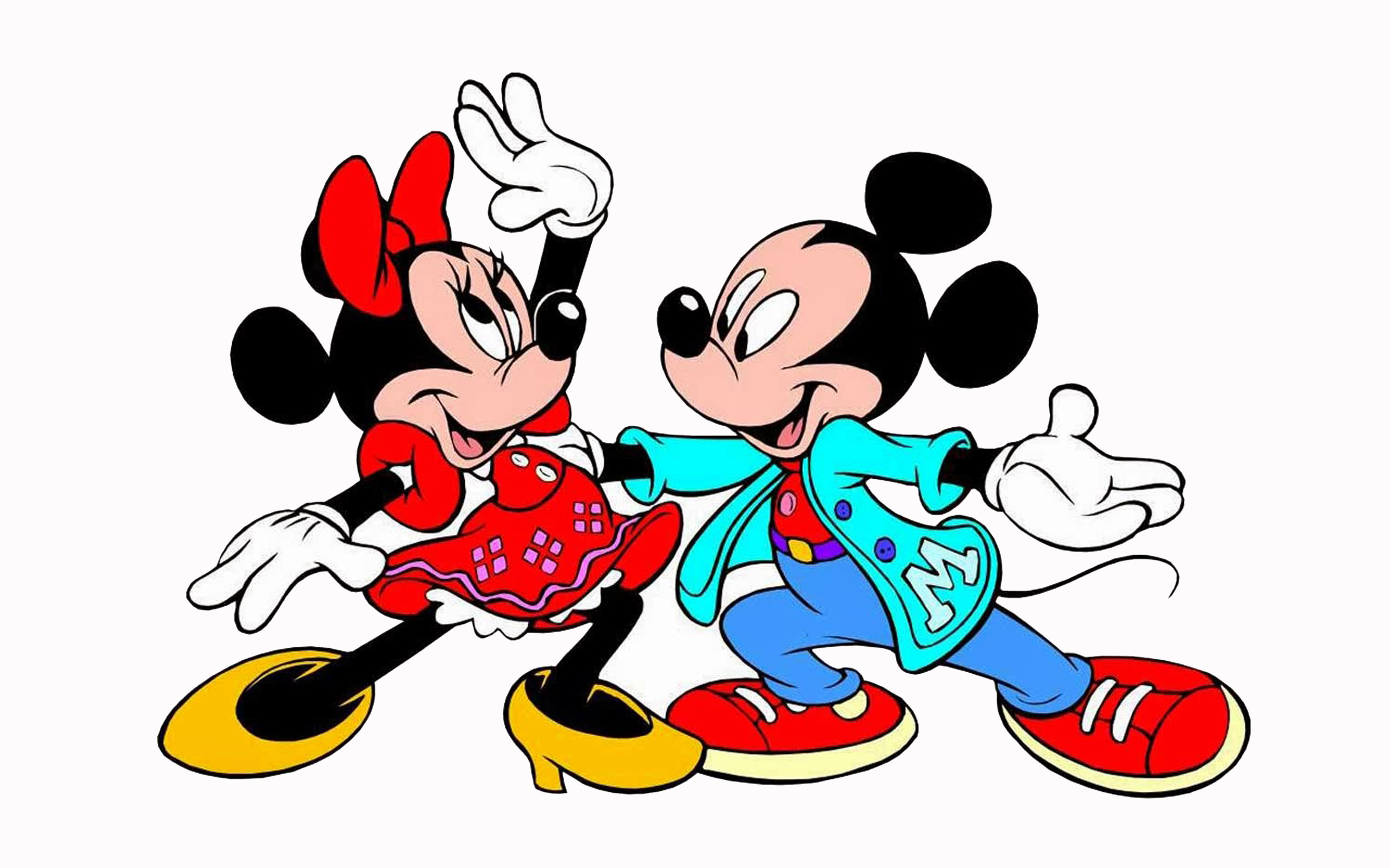 Minnie And Mickey Mouse Dancing - HD Wallpaper 