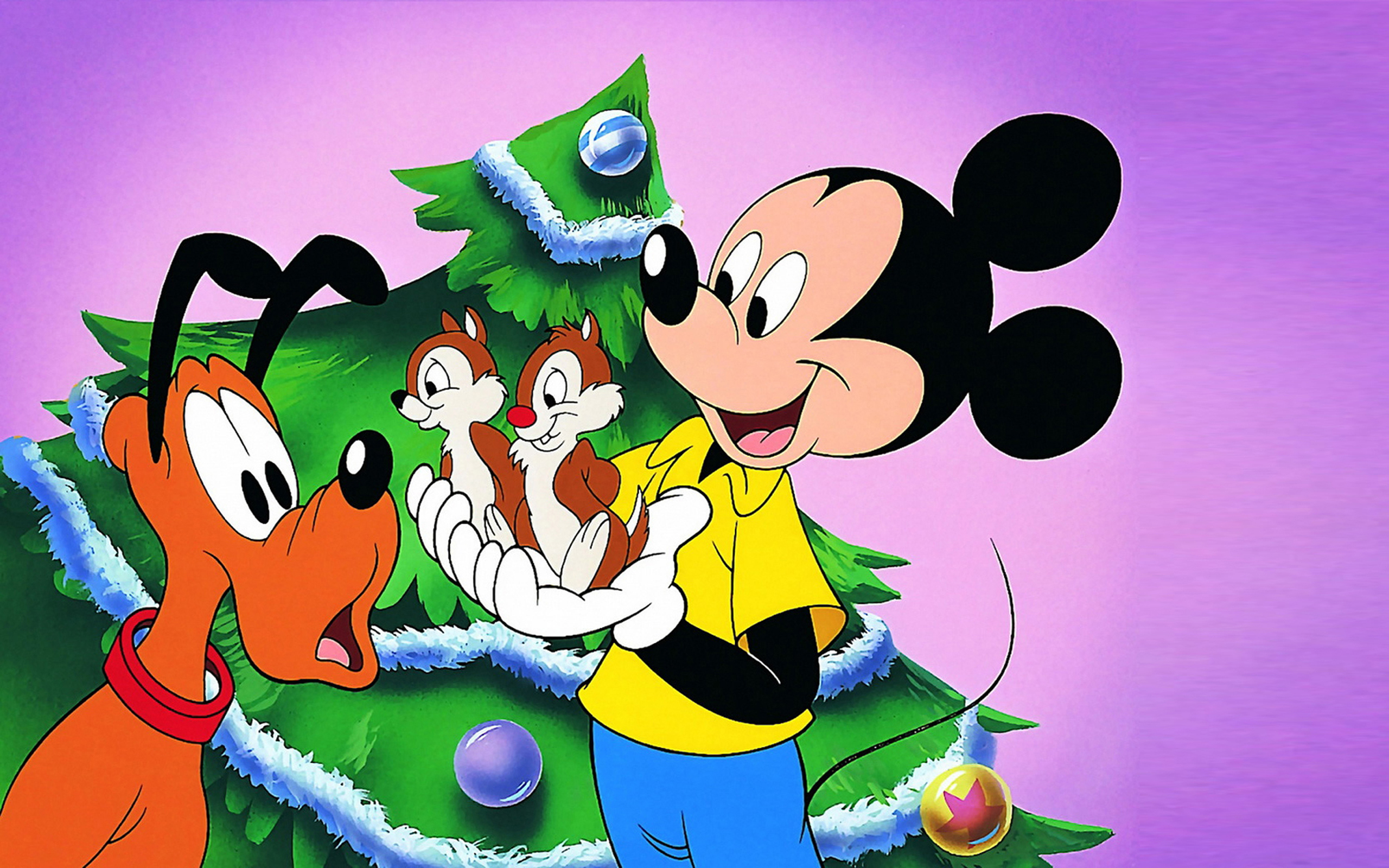 Chip And Dale With Mickey Mouse - HD Wallpaper 