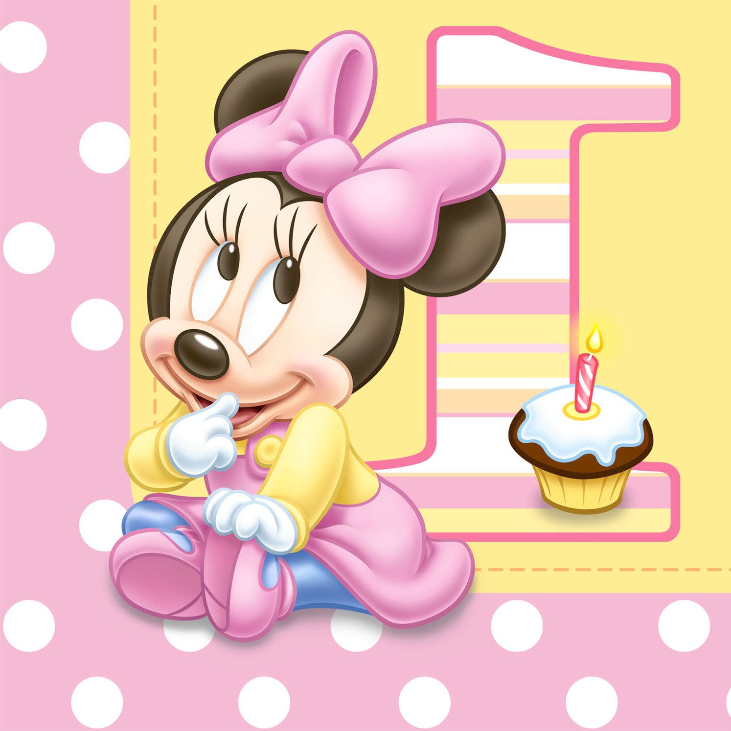 Baby Minnie Mouse Wallpaper - Baby Minnie Mouse 1 - HD Wallpaper 