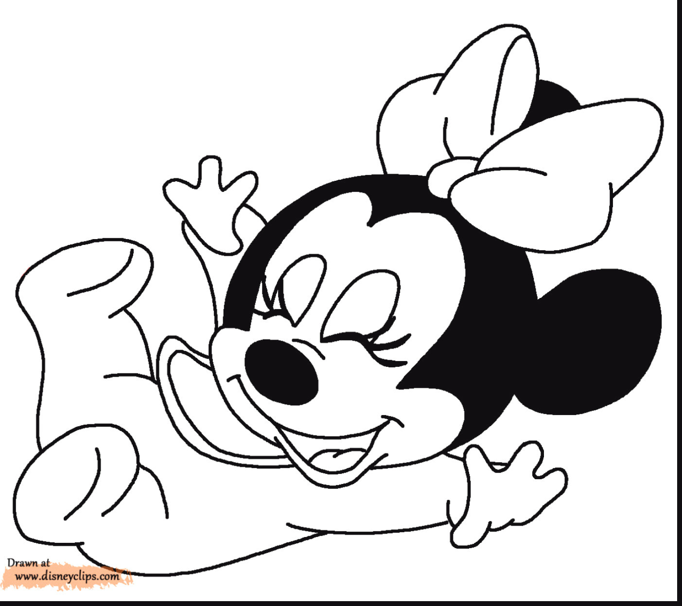 Minnie Mouse Coloring Pages - HD Wallpaper 