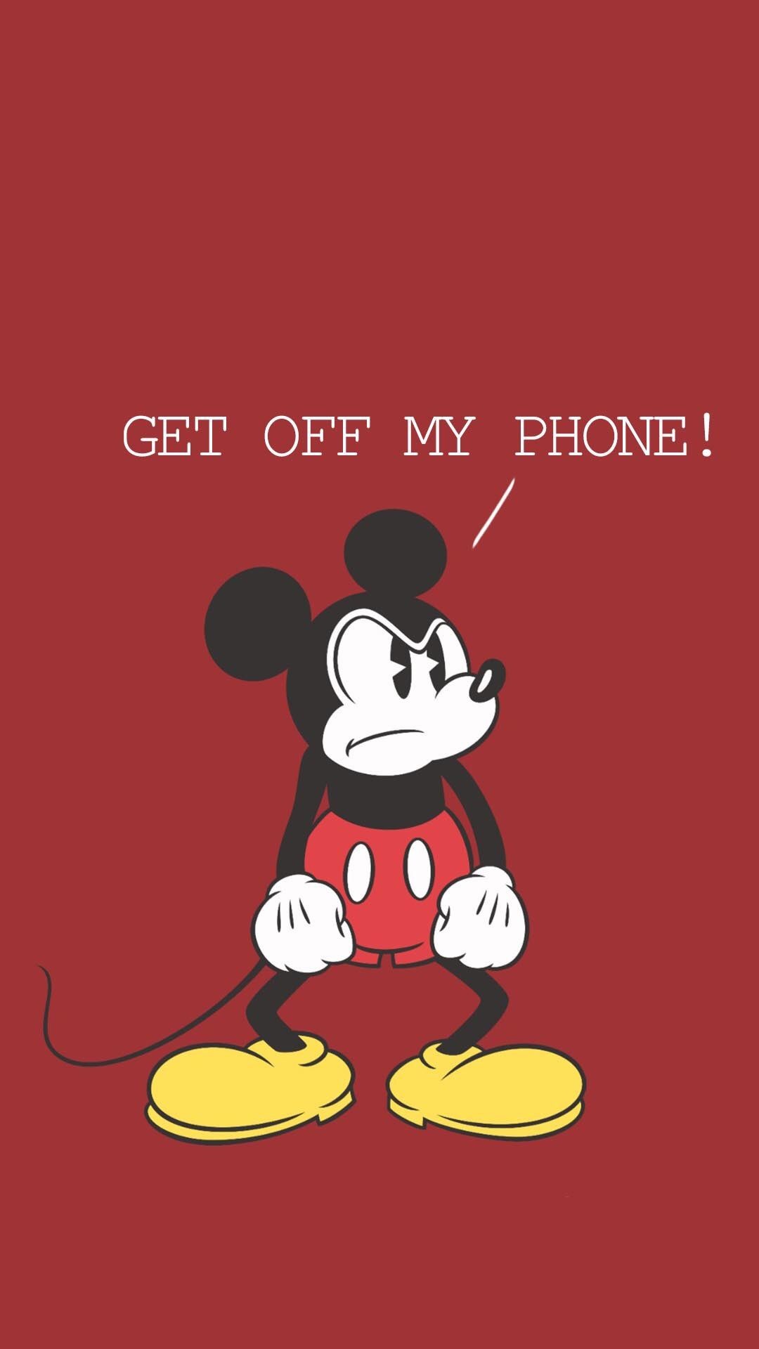Perfect Mickey Mouse Wallpapers Mobile Wallpaper, Wallpaper - Get Out Of My  Phone - 1080x1920 Wallpaper 