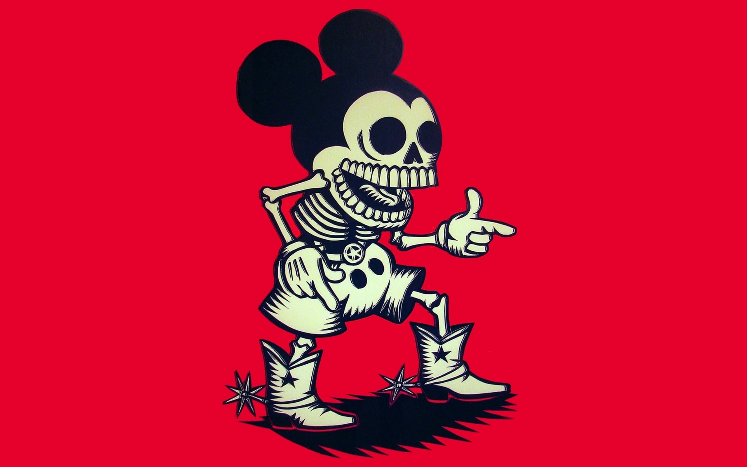 Skeletons Mickey Wallpaper 
 Data Src Best Mickey Mouse - Mickey Mouse Funny - HD Wallpaper 