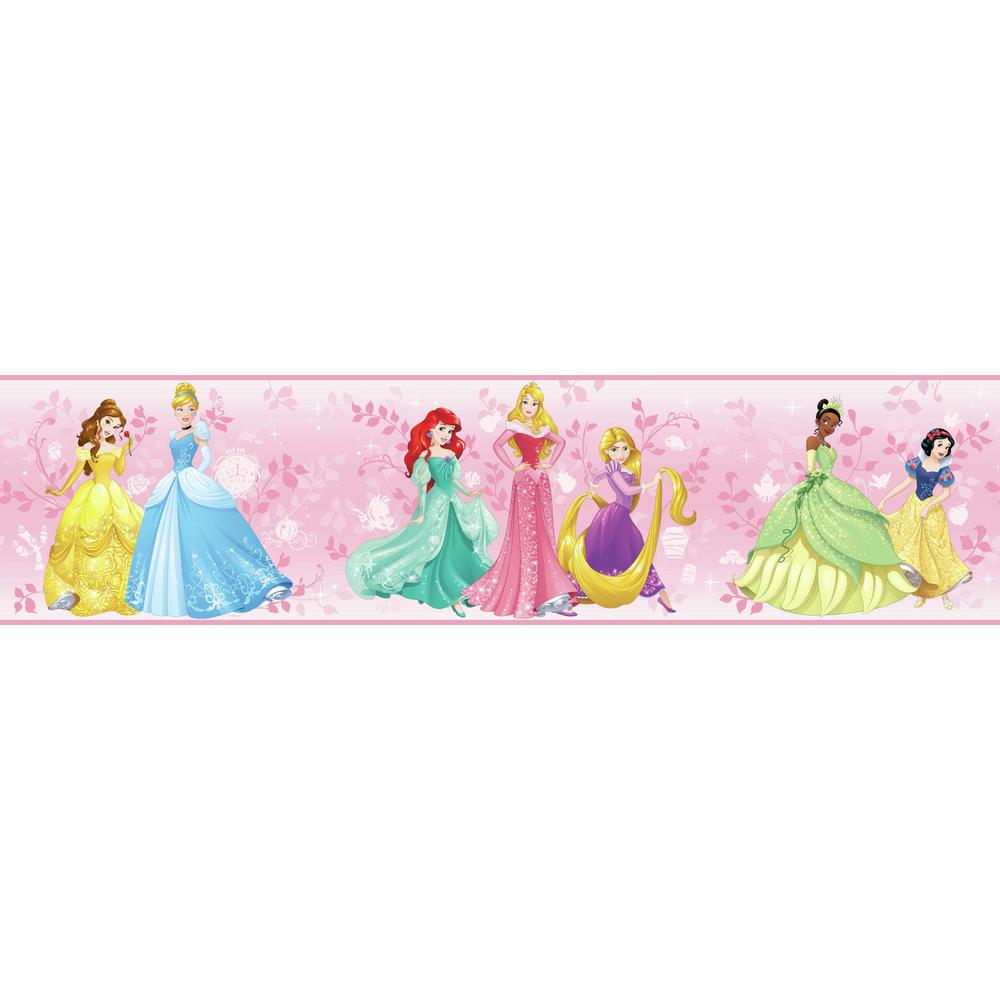 Disney Princess Wallpaper Border Pink - HD Wallpaper 