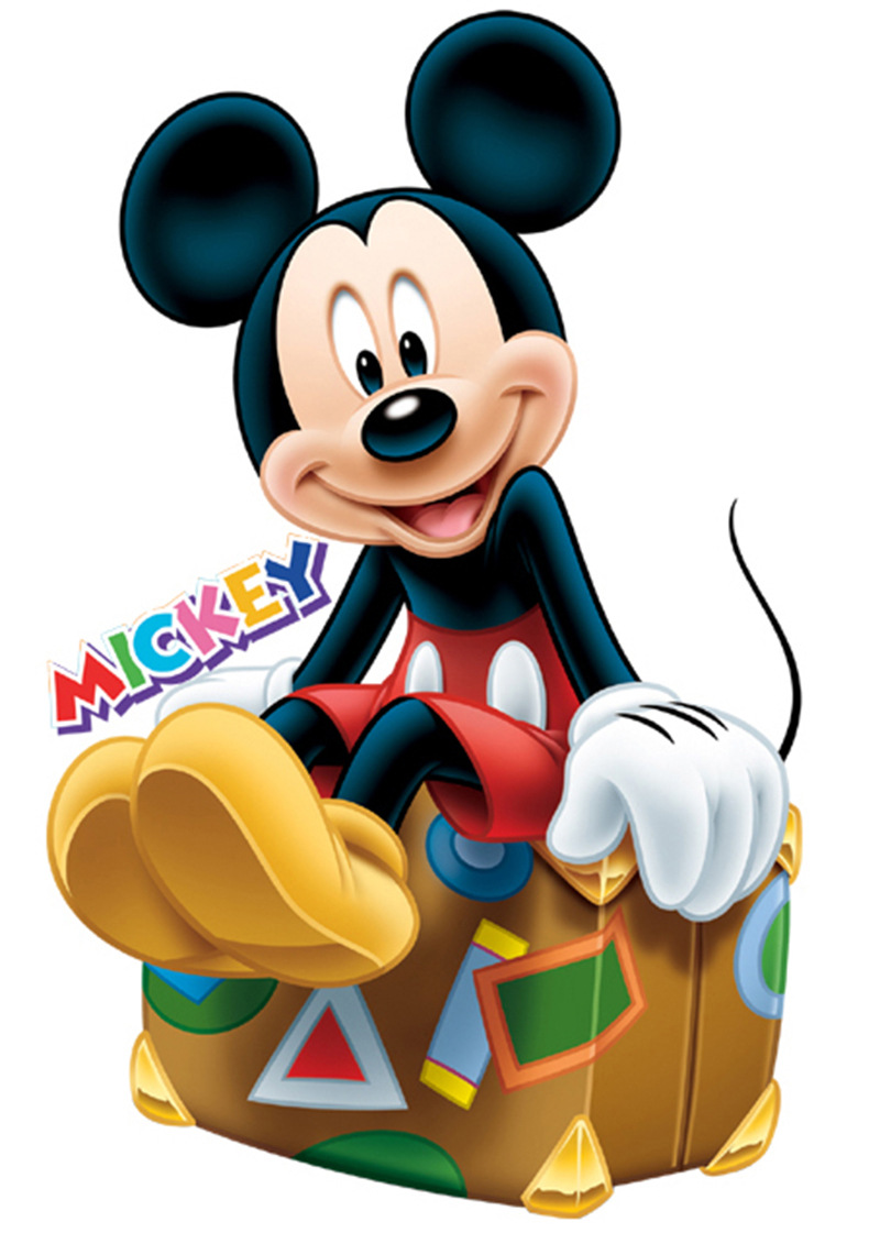 2017 New 50x85cm Pvc Stickers Cartoon Mickey Mouse - Mickey Minnie Mouse 3d - HD Wallpaper 