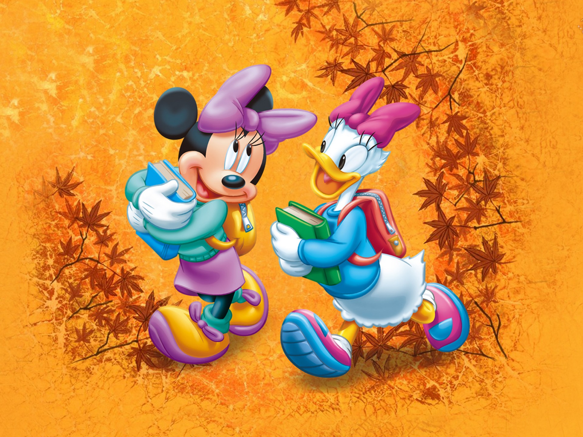 Mickey And Donald Round - HD Wallpaper 