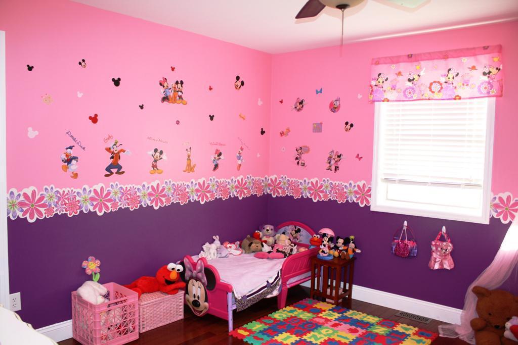 Cute Minnie Mouse Bedroom Sets - Bedroom Minnie Mouse Room - HD Wallpaper 