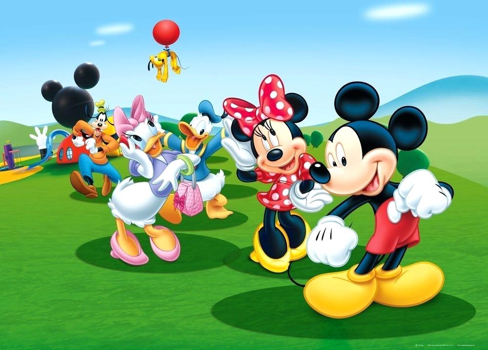 Mickey Mouse Wall Mural Mickey Mouse Kids Children - Mickey Mouse Clubhouse - HD Wallpaper 