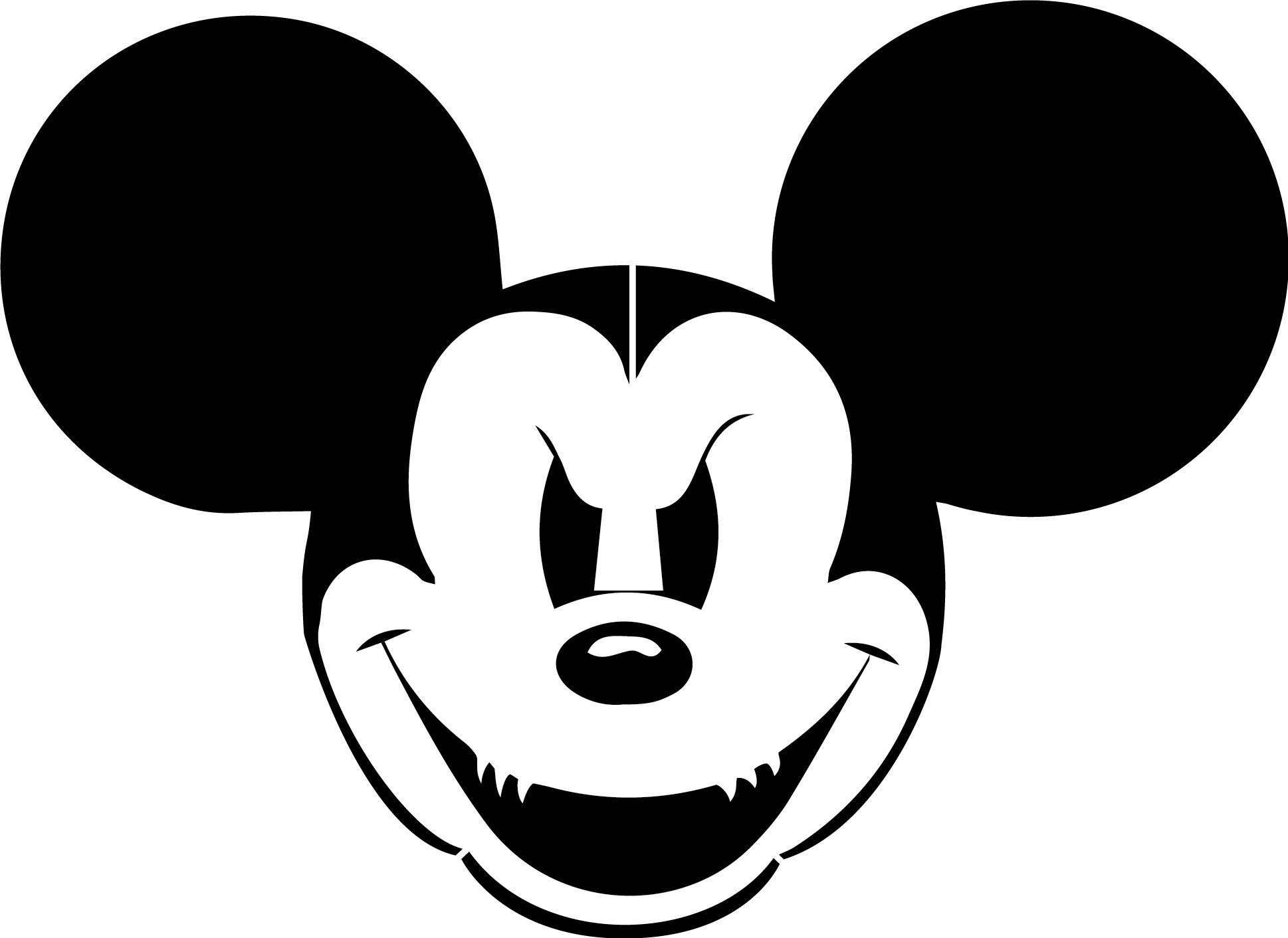 Evil Mickey Mouse Head - HD Wallpaper 