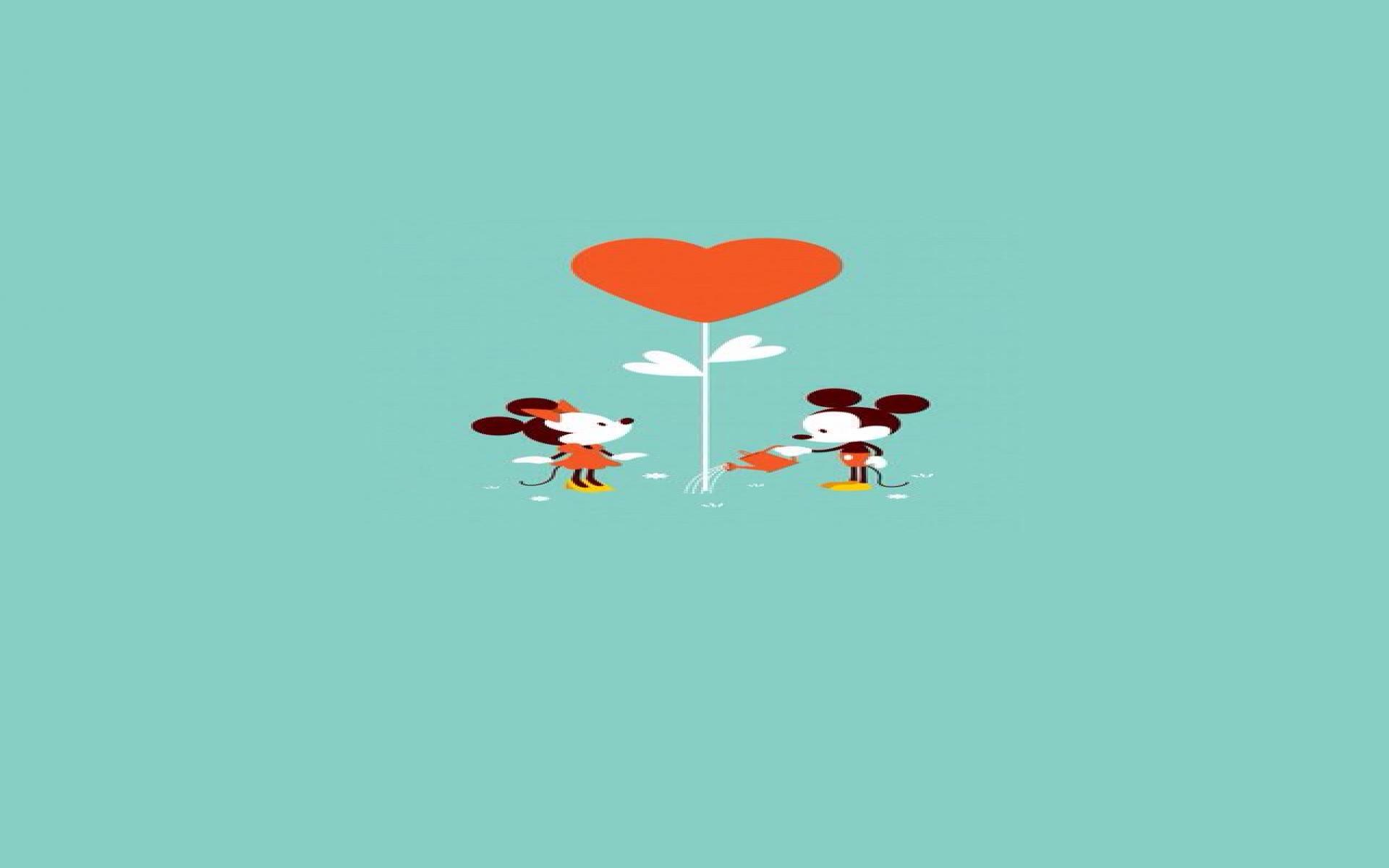 Mickey And Minnie Wallpaper - HD Wallpaper 
