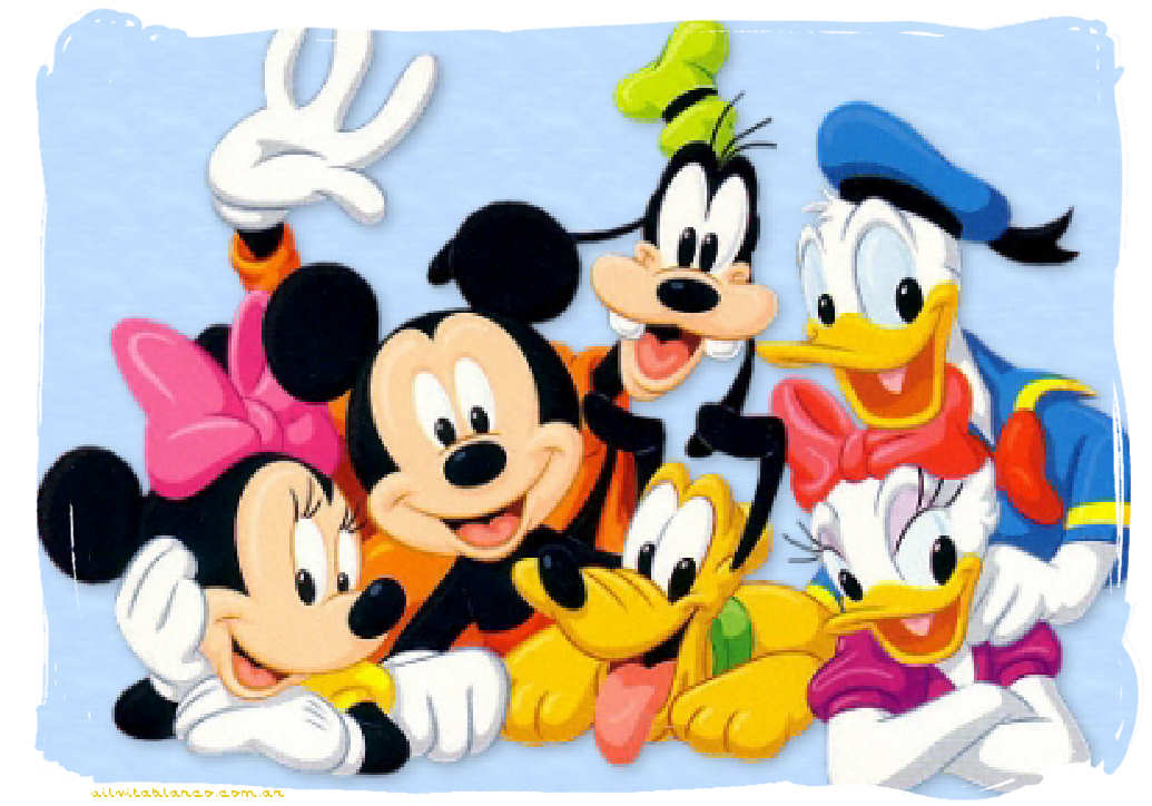 Mickey Mouse Disney - Group Of Disney Characters - HD Wallpaper 