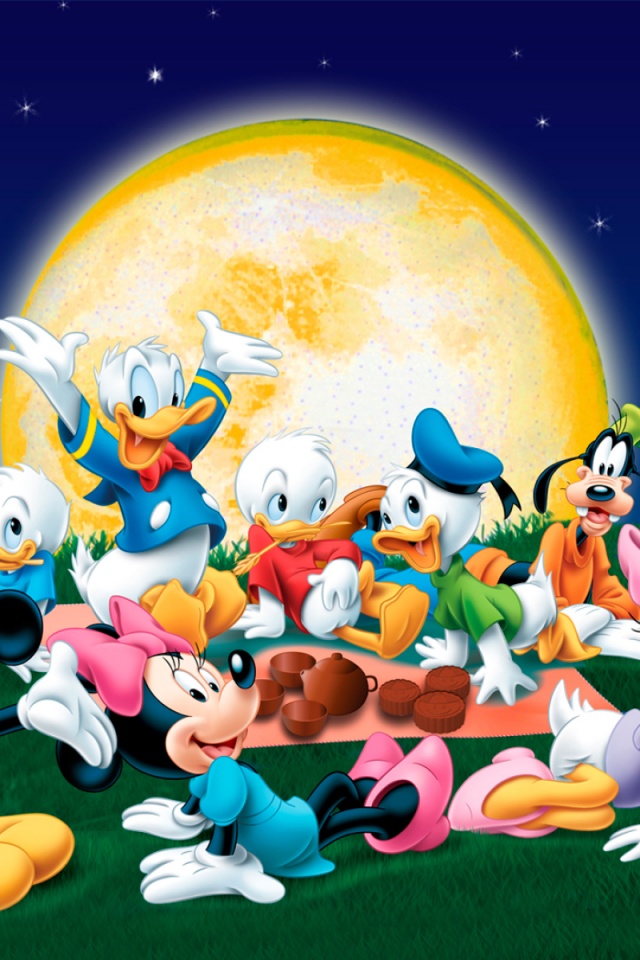 Mickey Mouse And Friends Wallpaper Iphone - HD Wallpaper 