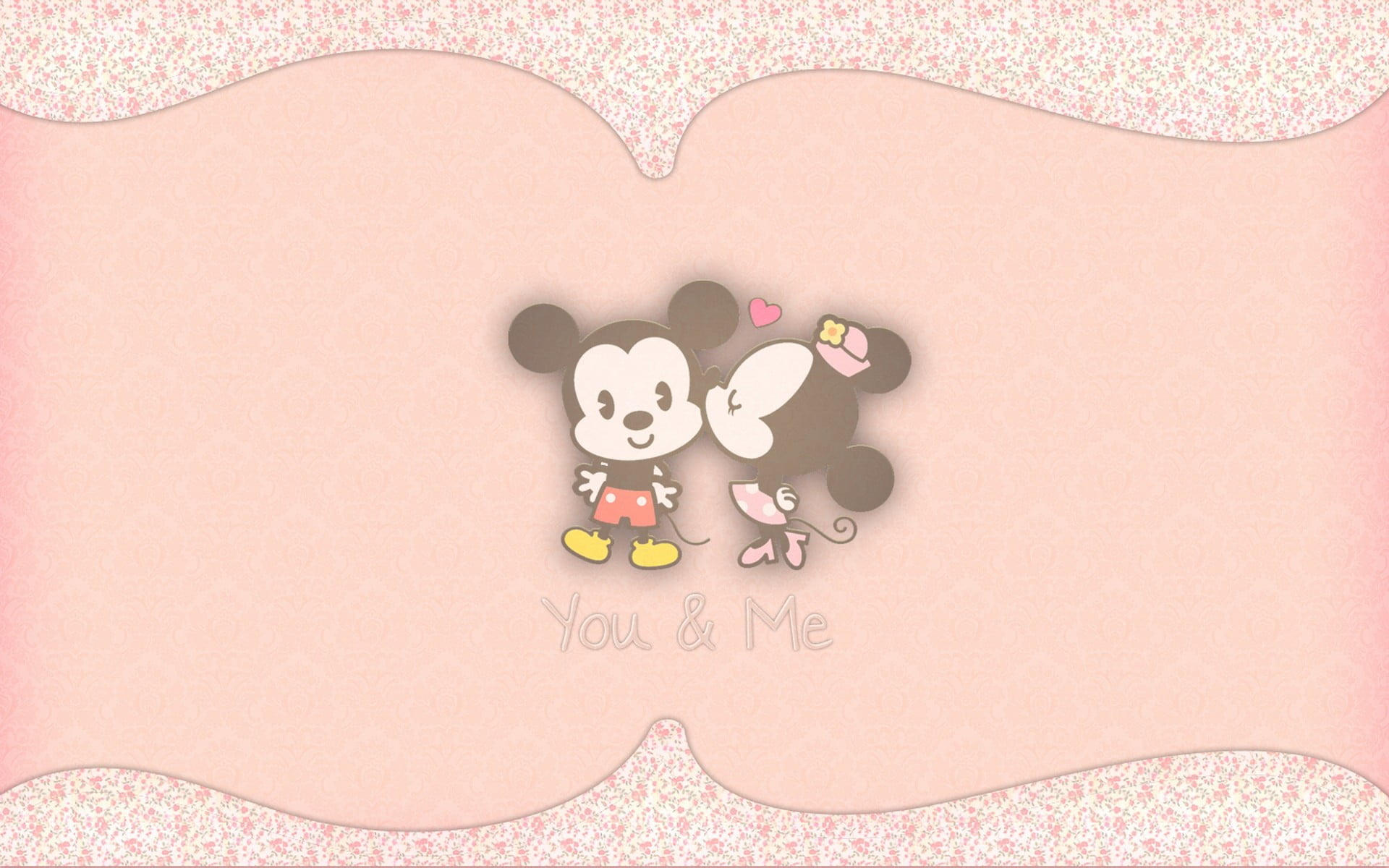 Pink Wallpaper Minnie Mouse And Mickey - 1920x1200 Wallpaper 