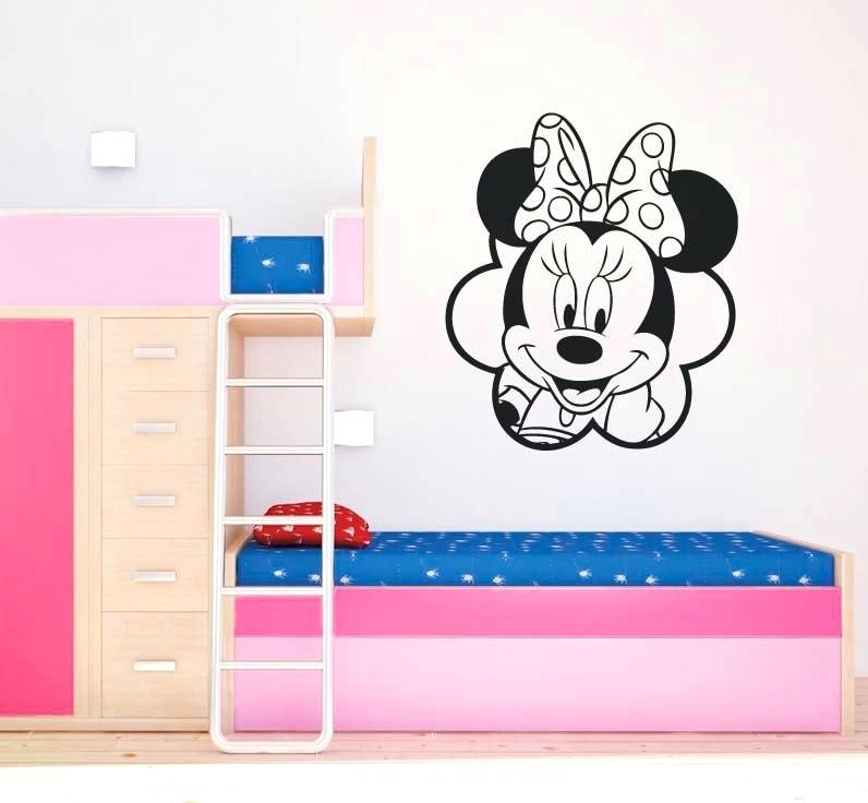 Minnie Mouse Wall Art Mickey And Minnie Mouse Wall - Simple Coloring Pages Minnie Mouse - HD Wallpaper 