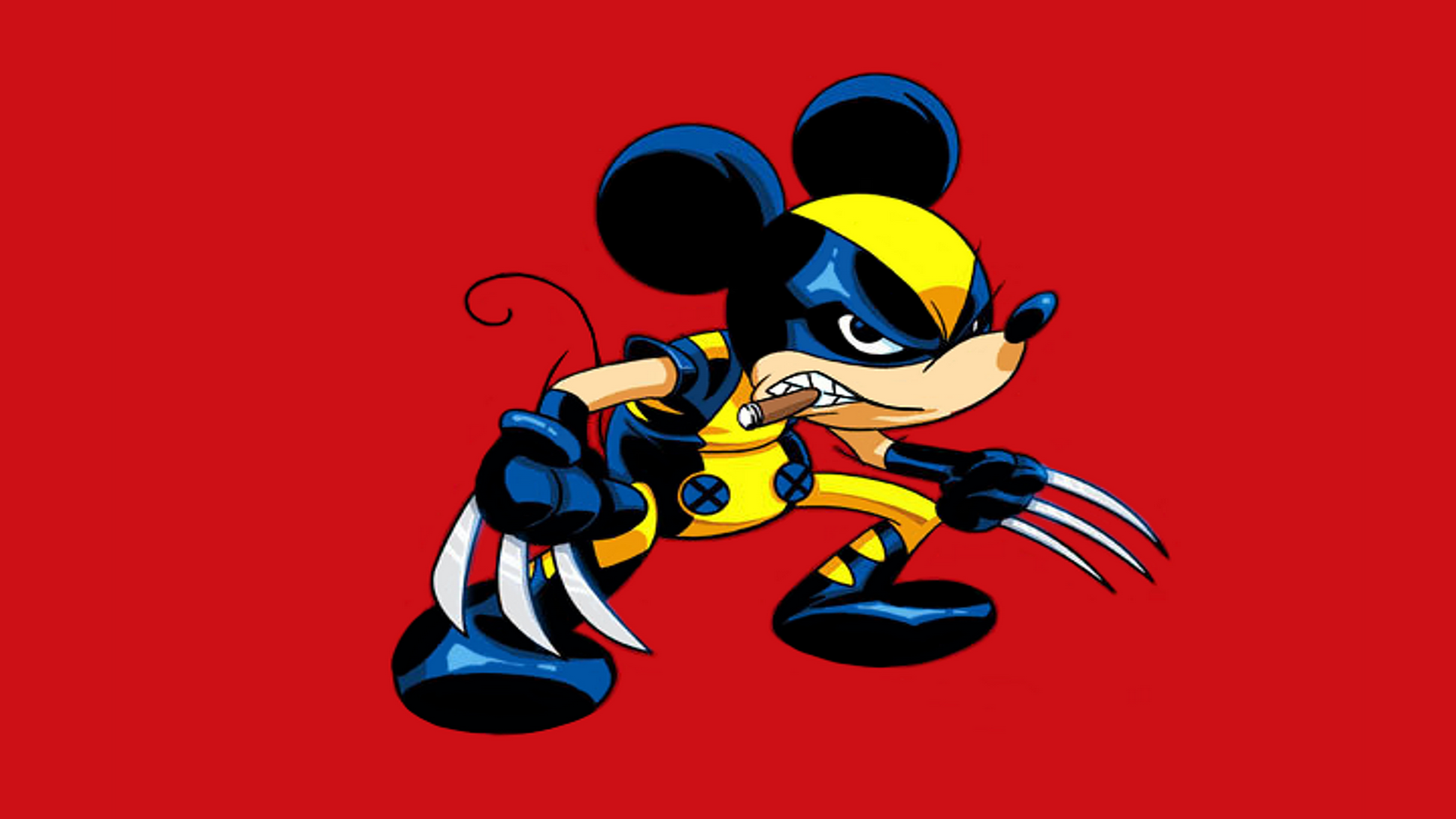 Disney Mickey Mouse - Mickey Mouse Wolverine - HD Wallpaper 