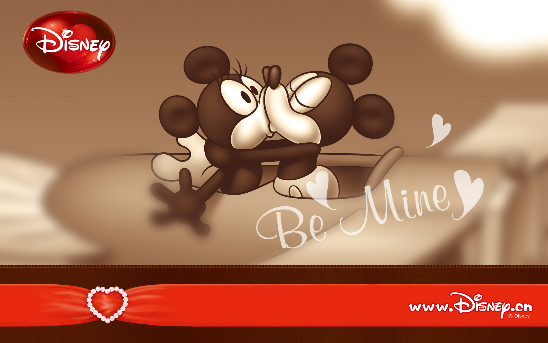 Mickey And Minnie - HD Wallpaper 
