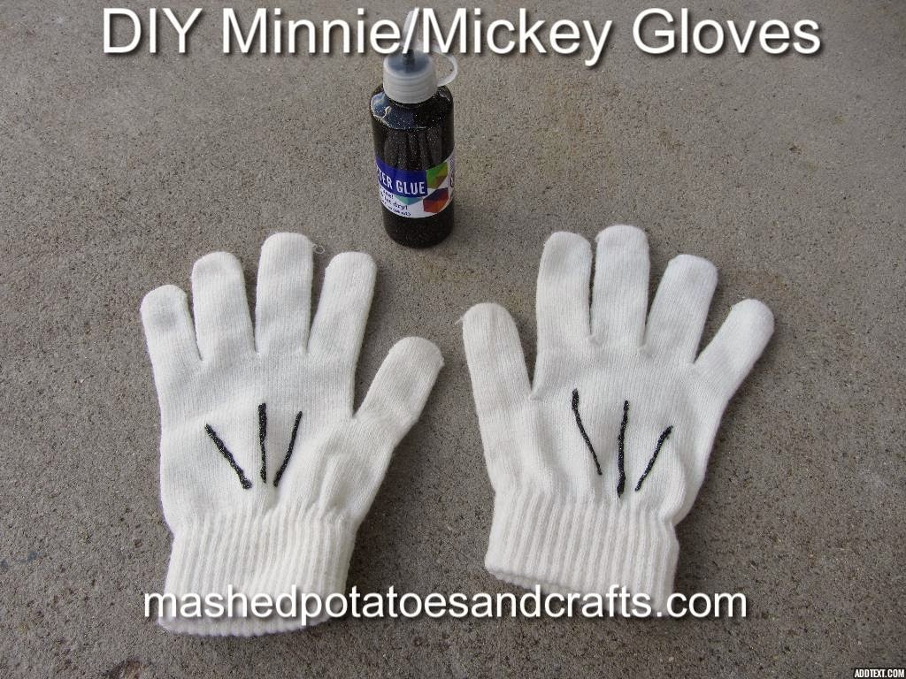 Diy Minnie Mickey Mouse Gloves - HD Wallpaper 
