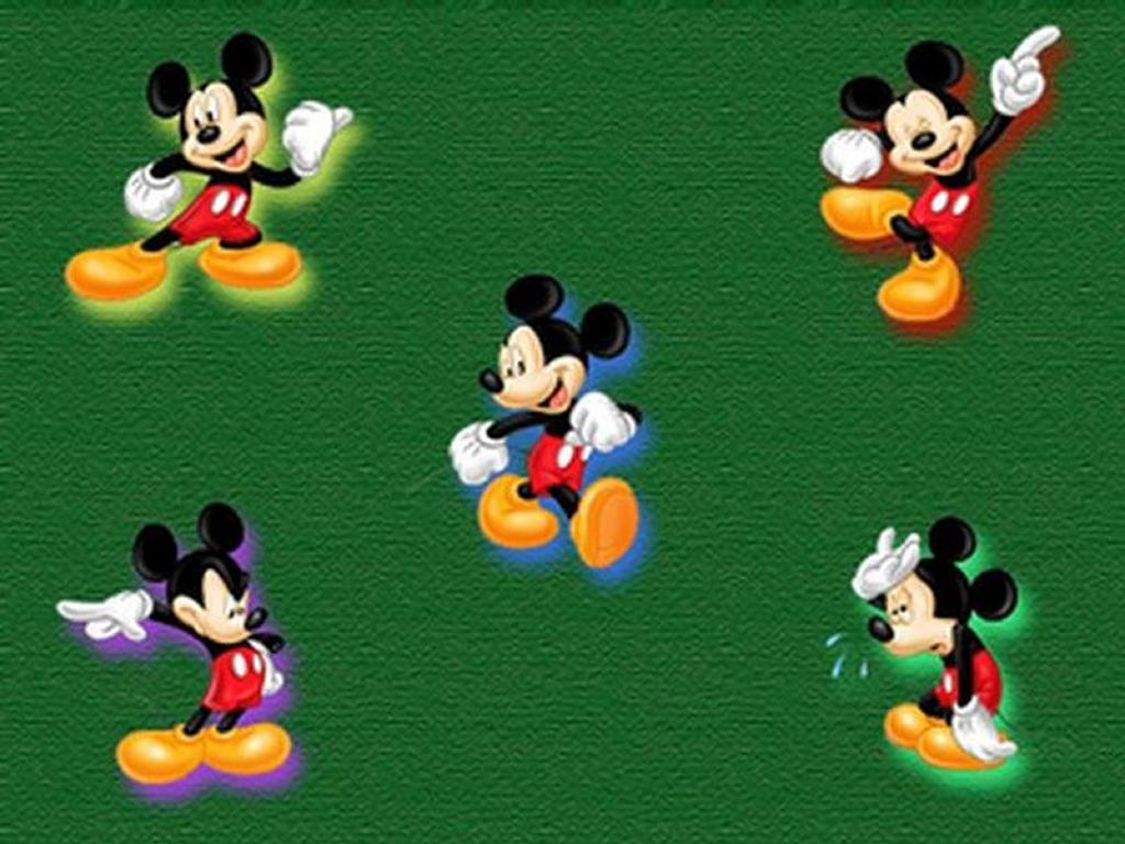 Mickey Mouse Wallpapers For Android, Iphone And Ipad - Mickey Mouse Wallpaper Green - HD Wallpaper 