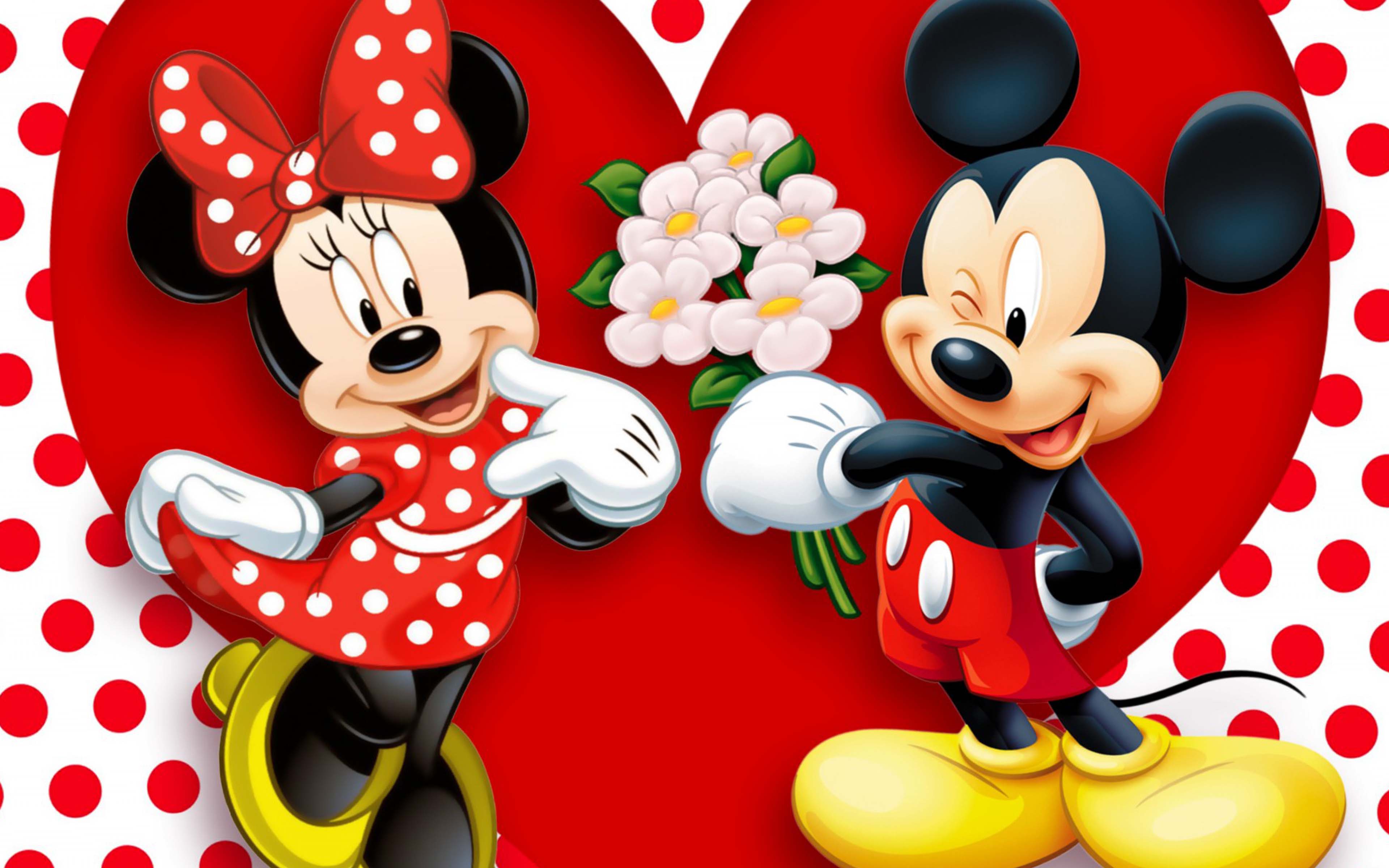 Mickey Mouse Love Pictures - Mickey Dan Minnie Mouse - 3840x2400 Wallpaper  