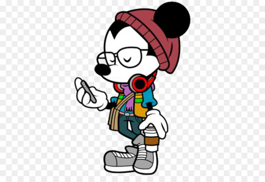 Mickey Mouse Minnie Mouse Hipster Clip Art Image - Hipster Mickey - HD Wallpaper 