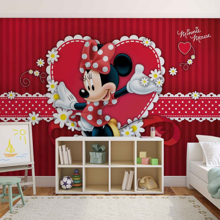 Disney Minnie Mouse Wallpaper Mural - Little Mermaid Wall Mural Bedroom - HD Wallpaper 