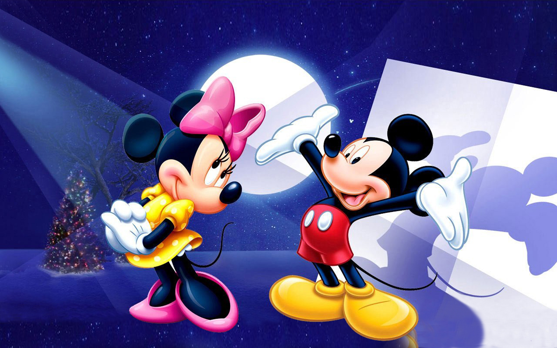 Mickey And Minnie Mouse Wallpaper Hd Download - HD Wallpaper 