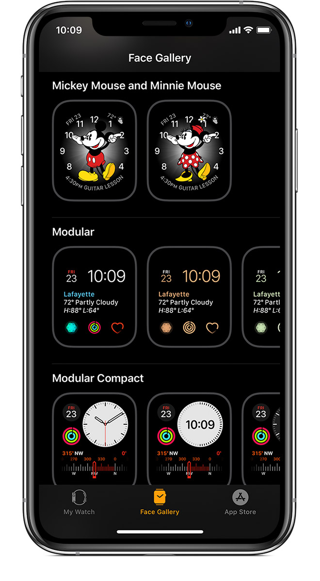 Face Gallery Showing Mickie Mouse And Minnie Mouse - Activate Apple Watch Cellular - HD Wallpaper 