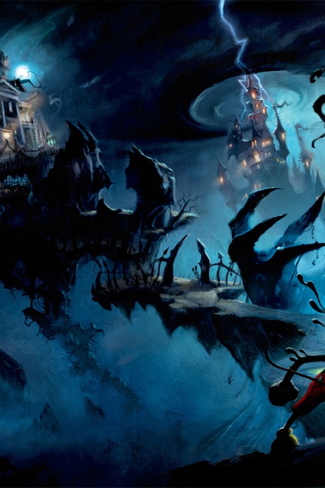 Epic Mickey 1 Dark Beauty Castle - HD Wallpaper 