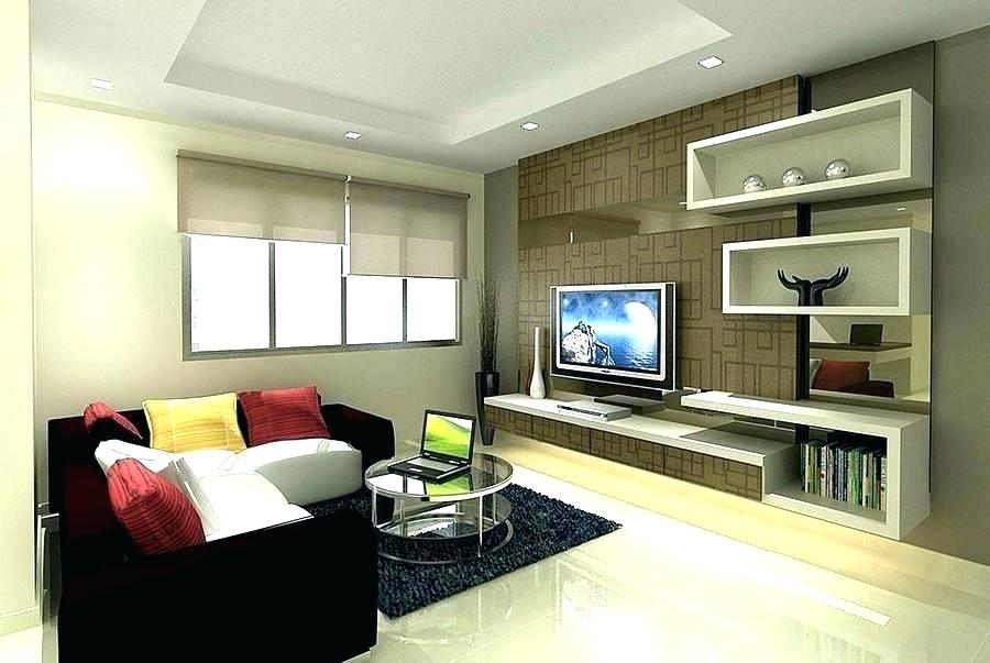 Tv Wall Console Feature Design Walls Sample Shelf Wallpaper - HD Wallpaper 