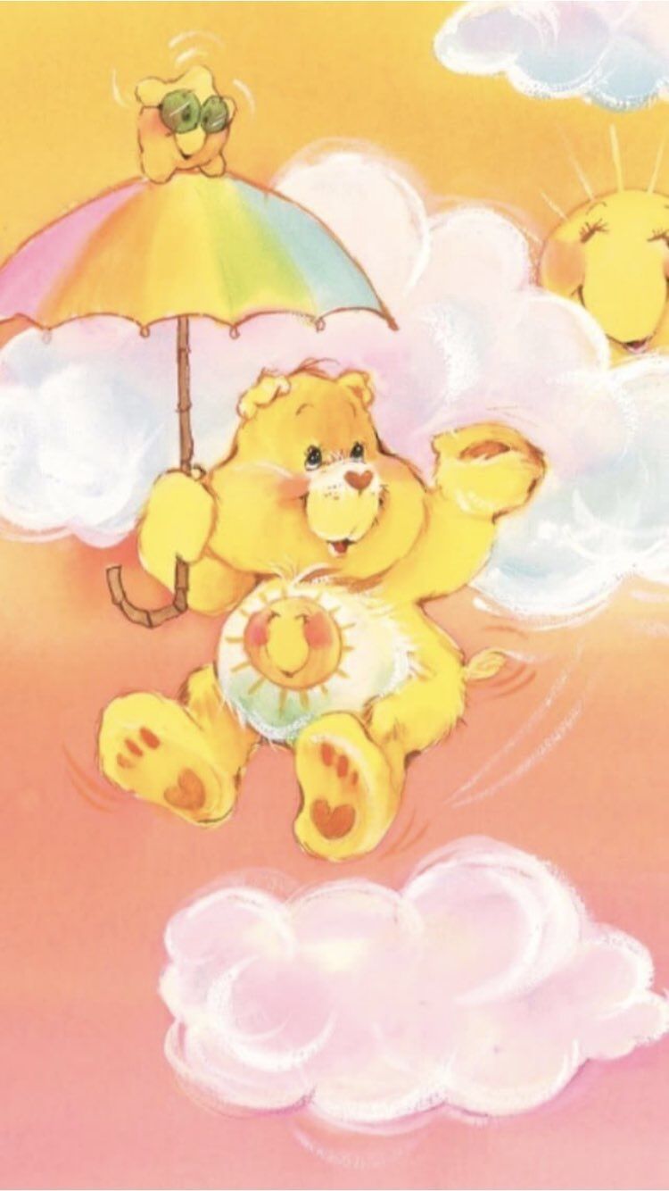 Vintage Care Bear Background - HD Wallpaper 