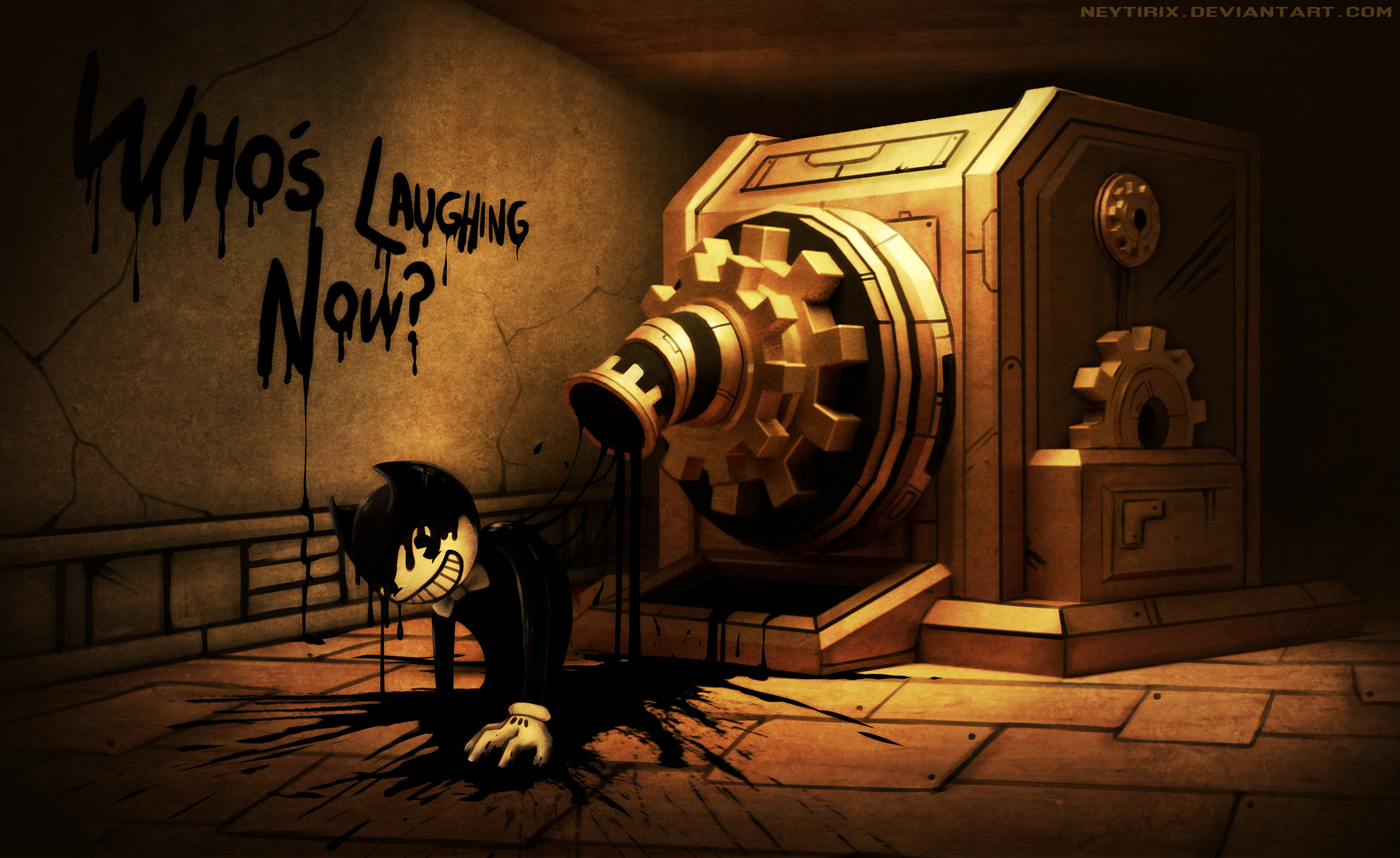 Bendy And The Ink Machine Machine - HD Wallpaper 